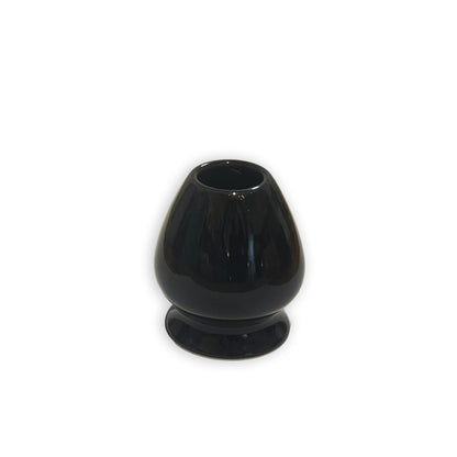 Black Matcha Whisk Holder on a White Background