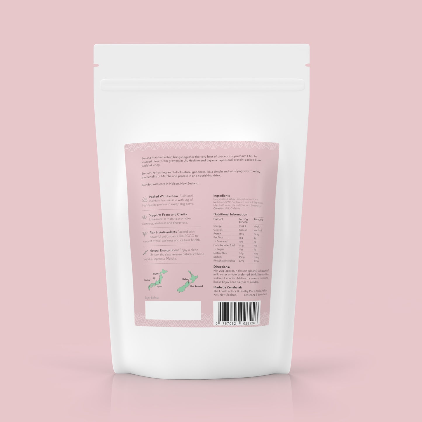 🍓 Matcha Lover Gift Bundle | Zensha Strawberry Protein Matcha